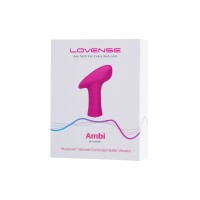 Вибропуля LOVENSE Ambi, силикон, розовая, 8,6 см