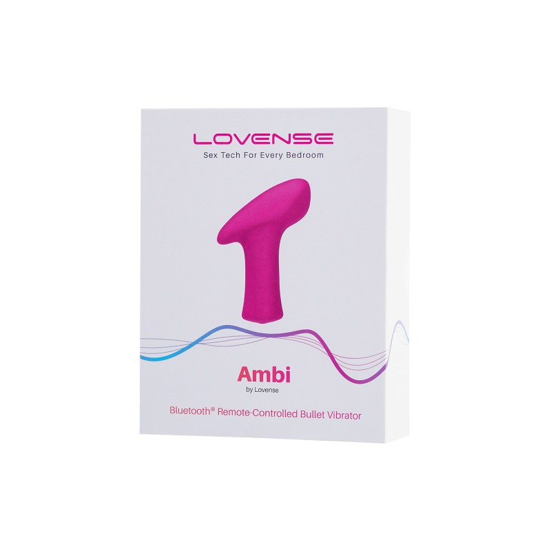 Вибропуля LOVENSE Ambi, силикон, розовая, 8,6 см