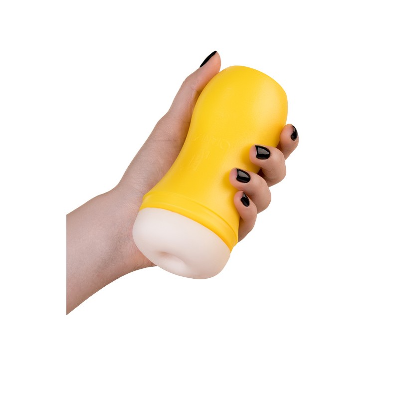 Мастурбатор A-Toys by TOYFA Dion, анус, TPE, желтый, 14 см