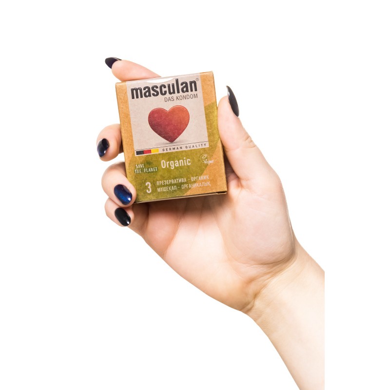 Презервативы masculan  ORGANIC № 3 утонченные, 18,5 см, 5.3 см, 3 шт.