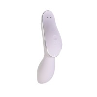 Вакуумный стимулятор клитора с вибрацией Satisfyer Curvy Trinity 2, сиреневый, 17,4 см