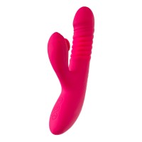 Виброкролик с функцией Up&Down JOS Seri, силикон, розовый, 22 см