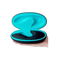 Нереалистичный вибратор Sense Max  , Силикон, Чёрный,16 см