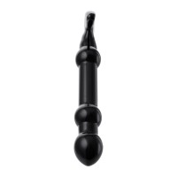 Нереалистичный фаллоимитатор Sexus Glass, стекло, черный, 19 см