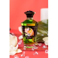 Масло массажное для тела Shunga «Экзотический зеленый чай» (Exotic Green Tea), разогревающее, 100мл.