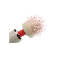 Насадка для массажера Magic Wand. с усиками, силикон, розовый, 8 см