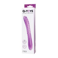 Двусторонний фаллоимитатор A-Toys by TOYFA Frica, TPE, фиолетовый, 23 см