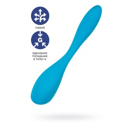 Стимулятор точки G с фиксацией формы Satisfyer G-Spot Flex 5 Connect App, голубой, 19,6 см