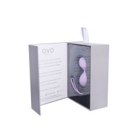 Вагинальные шарики OVO силиконовые, розовые