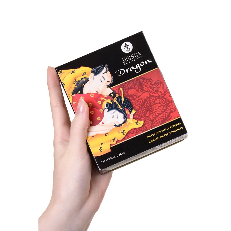 Интимный крем-лубрикант для мужчин Shunga «Дракон» (Dragon), эффект «ледяного огня», 60 мл