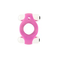 Эрекционное виброкольцо Double Vibrating Endless Cockring розовое