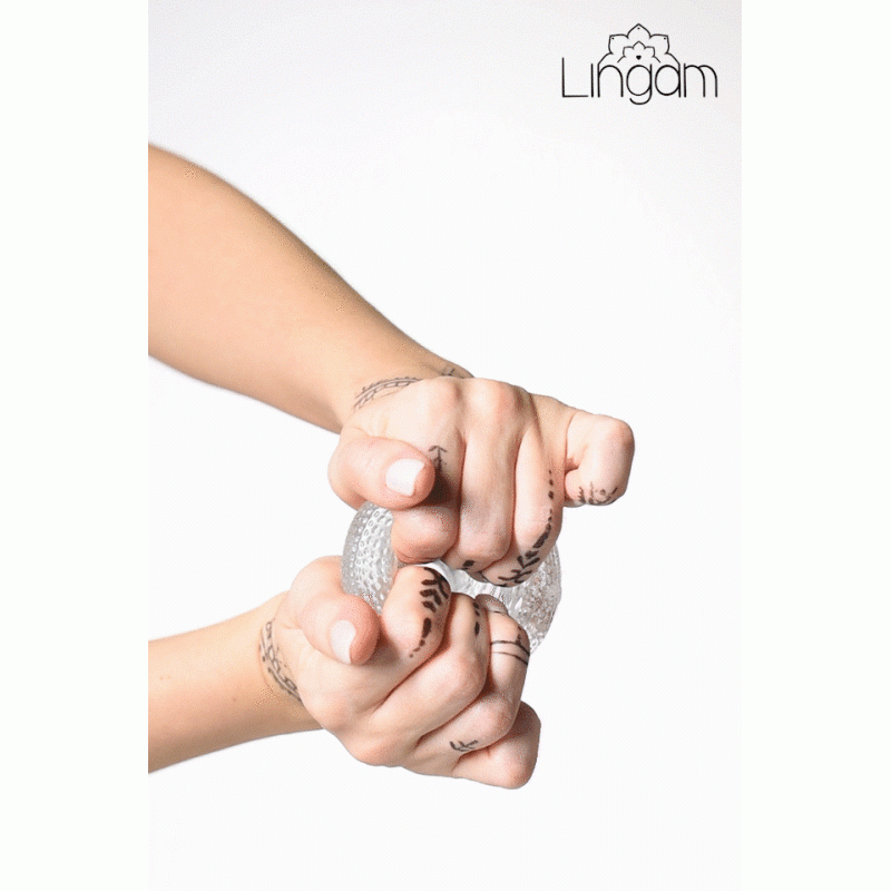 Мастурбатор нереалистичный Lingam by TOYFA  Asha, TPE, прозрачный, 14 см