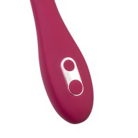 Многофункциональный вибратор L'EROINA Caberna, силикон, бордовый, 20 см