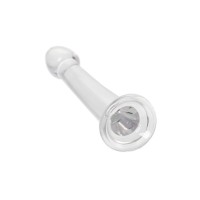 Нереалистичный фаллоимитатор Jelly Dildo S Toyfa Basic, TPE, прозрачный, 15,5 см