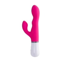 Вибратор LOVENSE Nora с клиторальным стимулятором, силикон, розовый, 20 см