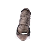 Насадка ToyFa XLover, для увеличения размера с вибрацией,TPE, черная прозрачная, 15,5 см