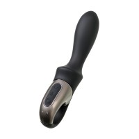 Вибростимулятор-унисекс с подогревом Satisfyer Heated Climax Connect App, черный, 20,7 см