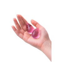 Вагинальные шарики Sexus Glass, стекло, розовые, Ø 2,7 см