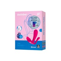 Вибратор для ношения с двойной стимуляцией Satisfyer Top Secret+ Connect App, розовый, 11 см