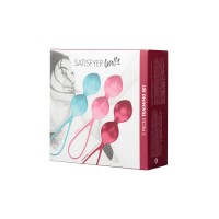Набор вагинальных шариков Satisfyer Balls C03 Double, силикон, ассорти, Ø 3 см.
