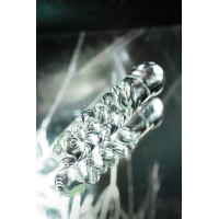 Двусторонний фаллоимитатор Sexus Glass, стекло, прозрачный, 16 см