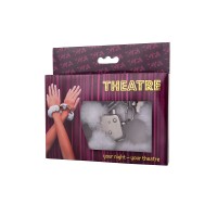 Наручники TOYFA Theatre, меховые, белые, 28 см.