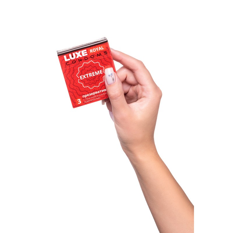 Презервативы Luxe, royal, extreme, 18 см, 5,2 см, 3 шт.