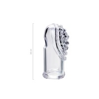 Комплект насадок на палец A-Toys by TOYFA Favi, TPE, прозрачный, 3,5 см