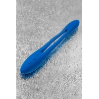 Гибкий вибратор с фиксацией формы Satisfyer Elastic Game, синий, 20 см