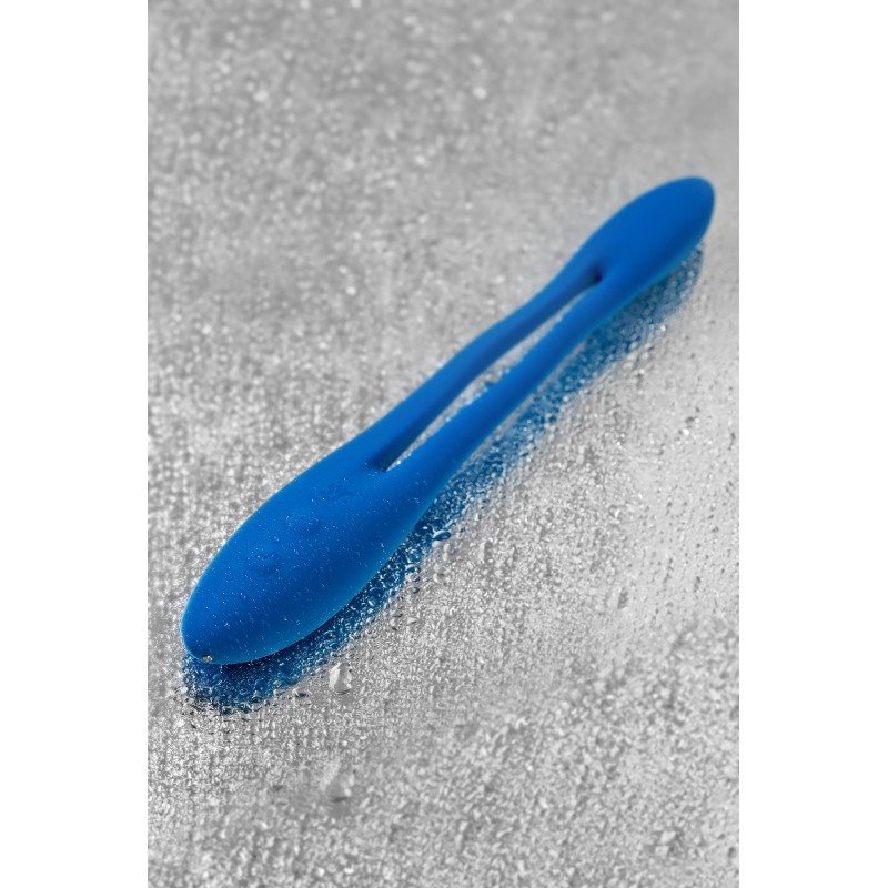 Гибкий вибратор с фиксацией формы Satisfyer Elastic Game, синий, 20 см
