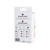 Анальная втулка ToDo by Toyfa Diamond Heart, силикон, фиолетовая, 7 см, Ø 2,8 см
