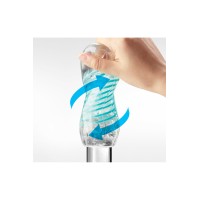 Нереалистичный мастурбатор TENGA SPINNER  PIXEL SPECIAL SOFT, TPE, голубой, 14 см
