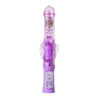 Вибратор с клиторальным стимулятором A-Toys by TOYF Serk High-Tech fantasy, TPE, фиолетовый, 24,5 см