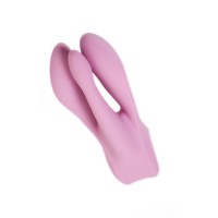 Вибростимулятор Satisfyer Threesome 1, силикон, розовый, 14 см