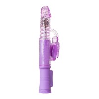 Вибратор с клиторальным стимулятором A-Toys by TOYF Serk High-Tech fantasy, TPE, фиолетовый, 24,5 см