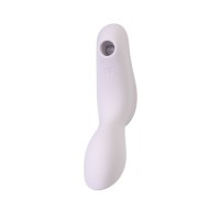 Вакуумный стимулятор клитора с вибрацией Satisfyer Curvy Trinity 2, сиреневый, 17,4 см