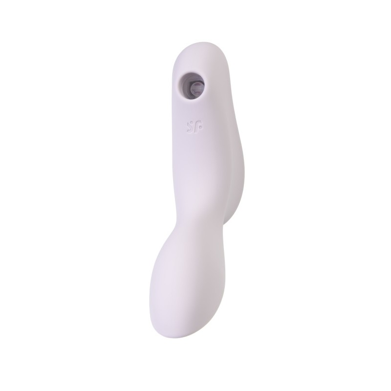 Вакуумный стимулятор клитора с вибрацией Satisfyer Curvy Trinity 2, сиреневый, 17,4 см
