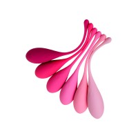 Набор вагинальных шариков Eromantica K-ROSE, силикон, розовый, 6 шт