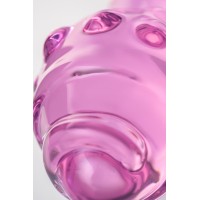 Двусторонний фаллоимитатор Sexus Glass, стекло, розовый, 17 см