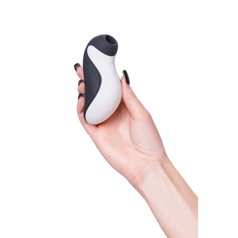 Вакуум-волновой бесконтактный стимулятор клитора Satisfyer Orca, силикон, черный, 11,5 см.