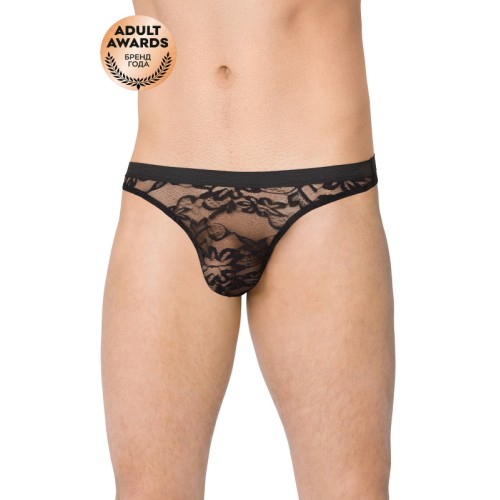 Трусы мужские кружевные SoftLine Collection, черный, XL