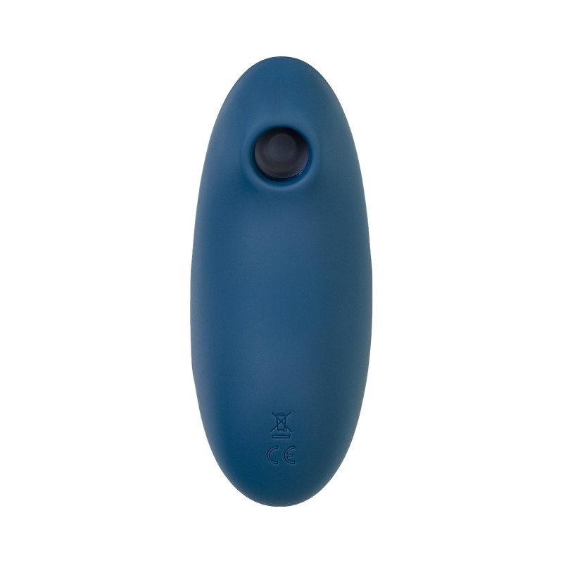 Вакуум-волновой стимулятор клитора с вибрацией Satisfyer Vulva Lover 2, силикон, синий, 11,9 см