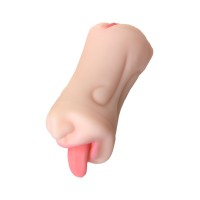 Мастурбатор реалистичный Juicy Pussy by TOYFA Fruity Tongue, рот и вагина, TPE, телесный,19 см