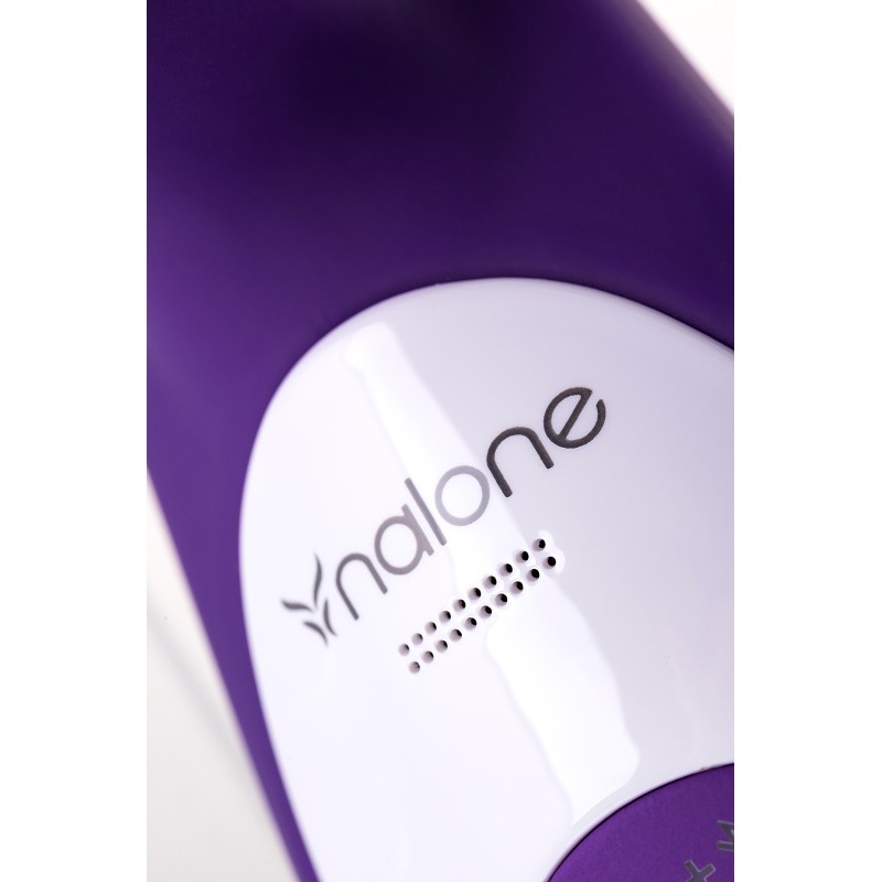 Вибратор с клиторальным стимулятором Nalone Rhythm X2, силикон, фиолетовый, 21,6 см