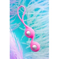 Вагинальные шарики L'Eroina Futa, силикон, розовые, 11 см, Ø 1,9 см, 63 г