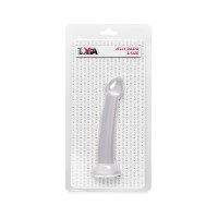 Нереалистичный фаллоимитатор Jelly Dildo S Toyfa Basic, TPE, прозрачный, 15,5 см
