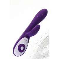 Вибратор с клиторальным стимулятором Nalone Rhythm X2, силикон, фиолетовый, 21,6 см
