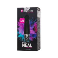 Вибратор Mystim Real Deal Neal с электростимуляцией, силикон, черный, 16,5 см