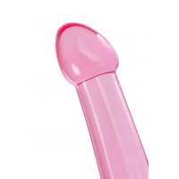 Нереалистичный фаллоимитатор Jelly Dildo XL Toyfa Basic, TPE, Розовый, 22 см