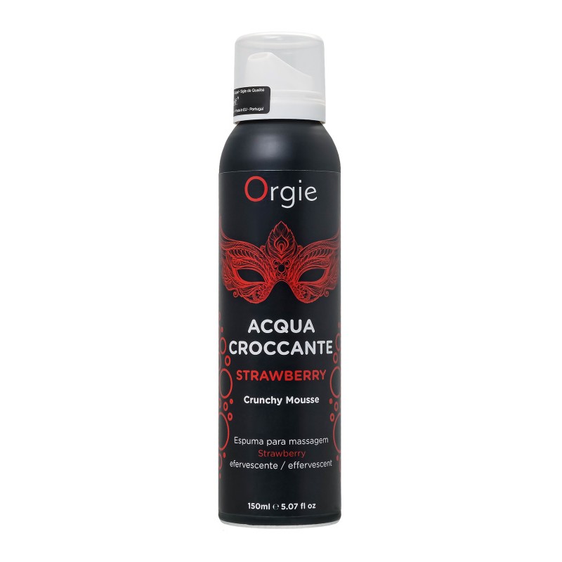 Шипучая пена для массажа Orgie Acqua Croccante, клубника (Strawberry), 150 мл
